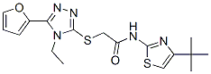 (9ci)-n-[4-(1,1-二甲基乙基)-2-噻唑]-2-[[4-乙基-5-(2-呋喃)-4H-1,2,4-噻唑-3-基]硫代]-乙酰胺結構式_606111-62-0結構式