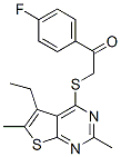 (9ci)-2-[(5-乙基-2,6-二甲基噻吩并[2,3-d]嘧啶-4-基)硫代]-1-(4-氟苯基)-乙酮結(jié)構(gòu)式_606113-39-7結(jié)構(gòu)式