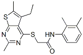 (9ci)-n-(2,3-二甲基苯基)-2-[(5-乙基-2,6-二甲基噻吩并[2,3-d]嘧啶-4-基)硫代]-乙酰胺結(jié)構(gòu)式_606113-48-8結(jié)構(gòu)式