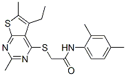 (9ci)-n-(2,4-二甲基苯基)-2-[(5-乙基-2,6-二甲基噻吩并[2,3-d]嘧啶-4-基)硫代]-乙酰胺結(jié)構(gòu)式_606113-50-2結(jié)構(gòu)式