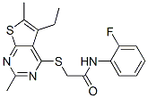 (9ci)-2-[(5-乙基-2,6-二甲基噻吩并[2,3-d]嘧啶-4-基)硫代]-n-(2-氟苯基)-乙酰胺結(jié)構(gòu)式_606113-56-8結(jié)構(gòu)式