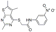 (9ci)-n-(3-硝基苯基)-2-[(2,5,6-三甲基噻吩并[2,3-d]嘧啶-4-基)硫代]-乙酰胺結構式_606113-68-2結構式