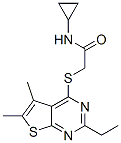 (9ci)-n-環(huán)丙基-2-[(2-乙基-5,6-二甲基噻吩并[2,3-d]嘧啶-4-基)硫代]-乙酰胺結(jié)構(gòu)式_606113-69-3結(jié)構(gòu)式