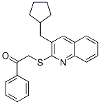 Ethanone, 2-[[3-(cyclopentylmethyl)-2-quinolinyl]thio]-1-phenyl-(9ci) Structure,606113-73-9Structure