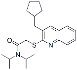 Acetamide, 2-[[3-(cyclopentylmethyl)-2-quinolinyl]thio]-n,n-bis(1-methylethyl)-(9ci) Structure,606113-88-6Structure