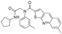 Thieno[2,3-b]quinoline-2-carboxamide, n-[2-(cyclopentylamino)-2-oxoethyl]-7-methyl-n-(3-methylphenyl)- (9ci) Structure,606114-18-5Structure