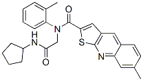 Thieno[2,3-b]quinoline-2-carboxamide, n-[2-(cyclopentylamino)-2-oxoethyl]-7-methyl-n-(2-methylphenyl)- (9ci) Structure,606114-71-0Structure