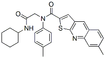 (9CI)-N-[2-(環(huán)己基氨基)-2-氧代乙基]-7-甲基-N-(4-甲基苯基)-噻吩并[2,3-b]喹啉-2-羧酰胺結(jié)構(gòu)式_606114-88-9結(jié)構(gòu)式