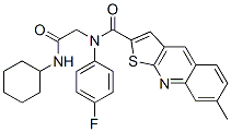 (9CI)-N-[2-(環(huán)己基氨基)-2-氧代乙基]-N-(4-氟苯基)-7-甲基-噻吩并[2,3-b]喹啉-2-羧酰胺結構式_606114-90-3結構式