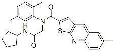 Thieno[2,3-b]quinoline-2-carboxamide, n-[2-(cyclopentylamino)-2-oxoethyl]-n-(2,5-dimethylphenyl)-6-methyl- (9ci) Structure,606114-93-6Structure