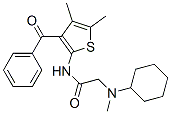 Acetamide, n-(3-benzoyl-4,5-dimethyl-2-thienyl)-2-(cyclohexylmethylamino)-(9ci) Structure,606115-10-0Structure