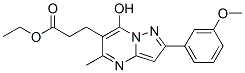 Pyrazolo[1,5-a]pyrimidine-6-propanoic acid, 7-hydroxy-2-(3-methoxyphenyl)-5-methyl-, ethyl ester (9ci) Structure,606116-31-8Structure