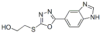 (9ci)-2-[[5-(1H-苯并咪唑-5-基)-1,3,4-噁二唑-2-基]硫代]-乙醇結(jié)構(gòu)式_606117-02-6結(jié)構(gòu)式