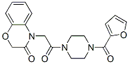 Piperazine, 1-[(2,3-dihydro-3-oxo-4h-1,4-benzoxazin-4-yl)acetyl]-4-(2-furanylcarbonyl)-(9ci) Structure,606118-29-0Structure