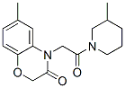 Piperidine, 1-[(2,3-dihydro-6-methyl-3-oxo-4h-1,4-benzoxazin-4-yl)acetyl]-3-methyl-(9ci) Structure,606119-46-4Structure