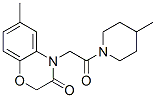 (9ci)-1-[(2,3-二氫-6-甲基-3-氧代-4H-1,4-苯并噁嗪-4-基)乙?；鵠-4-甲基-哌啶結(jié)構(gòu)式_606119-47-5結(jié)構(gòu)式