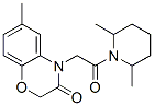 (9ci)-1-[(2,3-二氫-6-甲基-3-氧代-4H-1,4-苯并噁嗪-4-基)乙?；鵠-2,6-二甲基-哌啶結(jié)構(gòu)式_606119-48-6結(jié)構(gòu)式