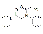 (9ci)-1-[(2,3-二氫-2,6-二甲基-3-氧代-4H-1,4-苯并噁嗪-4-基)乙酰基]-3-甲基-哌啶結(jié)構(gòu)式_606119-95-3結(jié)構(gòu)式