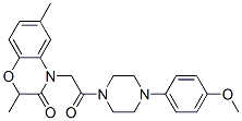 Piperazine, 1-[(2,3-dihydro-2,6-dimethyl-3-oxo-4h-1,4-benzoxazin-4-yl)acetyl]-4-(4-methoxyphenyl)-(9ci) Structure,606119-97-5Structure