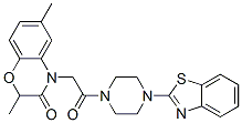 Piperazine, 1-(2-benzothiazolyl)-4-[(2,3-dihydro-2,6-dimethyl-3-oxo-4h-1,4-benzoxazin-4-yl)acetyl]-(9ci) Structure,606120-07-4Structure