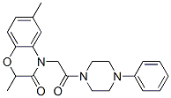 (9ci)-1-[(2,3-二氫-2,6-二甲基-3-氧代-4H-1,4-苯并噁嗪-4-基)乙?；鵠-4-苯基-哌嗪結(jié)構式_606120-08-5結(jié)構式