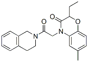 (9ci)-2-[(2-乙基-2,3-二氫-6-甲基-3-氧代-4H-1,4-苯并噁嗪-4-基)乙酰基]-1,2,3,4-四氫-異喹啉結(jié)構(gòu)式_606120-31-4結(jié)構(gòu)式