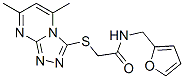 (9ci)-2-[(5,7-二甲基-1,2,4-噻唑并[4,3-a]嘧啶-3-基)硫代]-n-(2-呋喃甲基)-乙酰胺結(jié)構(gòu)式_606121-05-5結(jié)構(gòu)式