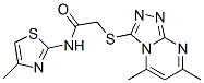 (9ci)-2-[(5,7-二甲基-1,2,4-噻唑并[4,3-a]嘧啶-3-基)硫代]-n-(4-甲基-2-噻唑)-乙酰胺結(jié)構(gòu)式_606121-13-5結(jié)構(gòu)式