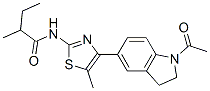 (9ci)-n-[4-(1-乙?；?2,3-二氫-1H-吲哚-5-基)-5-甲基-2-噻唑]-2-甲基-丁酰胺結(jié)構(gòu)式_606121-88-4結(jié)構(gòu)式