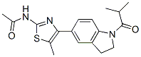 (9ci)-n-[4-[2,3-二氫-1-(2-甲基-1-氧代丙基)-1H-吲哚-5-基]-5-甲基-2-噻唑]-乙酰胺結(jié)構(gòu)式_606121-90-8結(jié)構(gòu)式