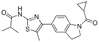 (9CI)-N-[4-[1-(環(huán)丙基羰基)-2,3-二氫-1H-吲哚-5-基]-5-甲基-2-噻唑]-2-甲基-丙酰胺結構式_606122-02-5結構式