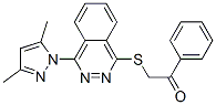 (9ci)-2-[[4-(3,5-二甲基-1H-吡唑-1-基)-1-二氮雜萘]硫代]-1-苯基-乙酮結(jié)構(gòu)式_606122-20-7結(jié)構(gòu)式