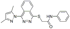 (9ci)-2-[[4-(3,5-二甲基-1H-吡唑-1-基)-1-二氮雜萘]硫代]-n-苯基-乙酰胺結(jié)構(gòu)式_606122-22-9結(jié)構(gòu)式