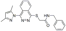 (9ci)-2-[[4-(3,5-二甲基-1H-吡唑-1-基)-1-二氮雜萘]硫代]-n-(苯基甲基)-乙酰胺結(jié)構(gòu)式_606122-23-0結(jié)構(gòu)式