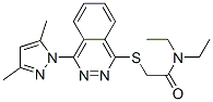 (9ci)-2-[[4-(3,5-二甲基-1H-吡唑-1-基)-1-二氮雜萘]硫代]-N,N-二乙基-乙酰胺結(jié)構(gòu)式_606122-24-1結(jié)構(gòu)式