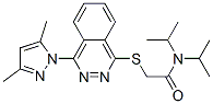 (9ci)-2-[[4-(3,5-二甲基-1H-吡唑-1-基)-1-二氮雜萘]硫代]-N,N-雙(1-甲基乙基)-乙酰胺結構式_606122-25-2結構式