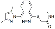 (9ci)-2-[[4-(3,5-二甲基-1H-吡唑-1-基)-1-二氮雜萘]硫代]-n-甲基-乙酰胺結(jié)構(gòu)式_606122-26-3結(jié)構(gòu)式