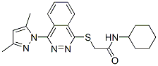 (9ci)-n-環(huán)己基-2-[[4-(3,5-二甲基-1H-吡唑-1-基)-1-二氮雜萘]硫代]-乙酰胺結構式_606122-27-4結構式