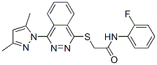 (9ci)-2-[[4-(3,5-二甲基-1H-吡唑-1-基)-1-二氮雜萘]硫代]-n-(2-氟苯基)-乙酰胺結(jié)構(gòu)式_606122-30-9結(jié)構(gòu)式