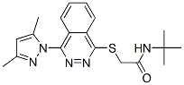 (9ci)-n-(1,1-二甲基乙基)-2-[[4-(3,5-二甲基-1H-吡唑-1-基)-1-二氮雜萘]硫代]-乙酰胺結構式_606122-41-2結構式