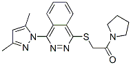 Pyrrolidine, 1-[[[4-(3,5-dimethyl-1h-pyrazol-1-yl)-1-phthalazinyl]thio]acetyl]-(9ci) Structure,606122-42-3Structure