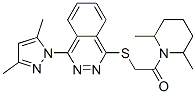 Piperidine, 1-[[[4-(3,5-dimethyl-1h-pyrazol-1-yl)-1-phthalazinyl]thio]acetyl]-2,6-dimethyl-(9ci) Structure,606122-46-7Structure