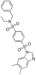 (9ci)-4-[(5,6-二甲基-1H-苯并咪唑-1-基)磺?；鵠-n-乙基-n-(苯基甲基)-苯磺酰胺結(jié)構(gòu)式_606131-17-3結(jié)構(gòu)式