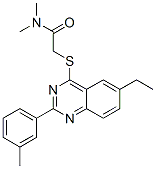 Acetamide, 2-[[6-ethyl-2-(3-methylphenyl)-4-quinazolinyl]thio]-n,n-dimethyl-(9ci) Structure,606131-31-1Structure