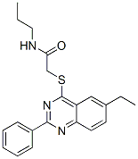 Acetamide, 2-[(6-ethyl-2-phenyl-4-quinazolinyl)thio]-n-propyl-(9ci) Structure,606131-36-6Structure