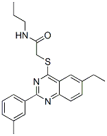 Acetamide, 2-[[6-ethyl-2-(3-methylphenyl)-4-quinazolinyl]thio]-n-propyl-(9ci) Structure,606131-40-2Structure