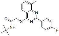 (9ci)-n-(1,1-二甲基乙基)-2-[[2-(4-氟苯基)-8-甲基-4-喹唑啉]硫代]-乙酰胺結(jié)構(gòu)式_606131-48-0結(jié)構(gòu)式