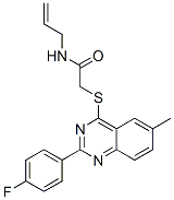 Acetamide, 2-[[2-(4-fluorophenyl)-6-methyl-4-quinazolinyl]thio]-n-2-propenyl-(9ci) Structure,606131-55-9Structure