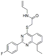 Acetamide, 2-[[8-ethyl-2-(4-fluorophenyl)-4-quinazolinyl]thio]-n-2-propenyl-(9ci) Structure,606131-79-7Structure