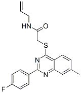 Acetamide, 2-[[2-(4-fluorophenyl)-7-methyl-4-quinazolinyl]thio]-n-2-propenyl-(9ci) Structure,606132-66-5Structure